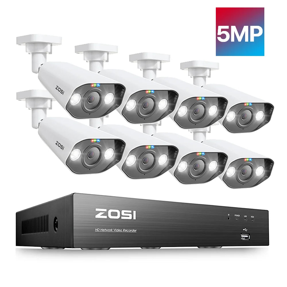 8MP 4K PoE Security Camera System with NVR Kit
