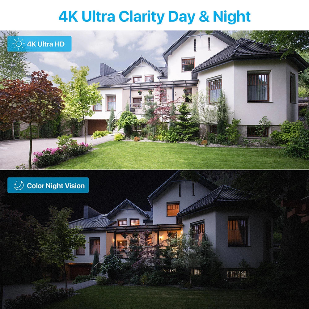 8MP 4K PoE Security Camera System with NVR Kit