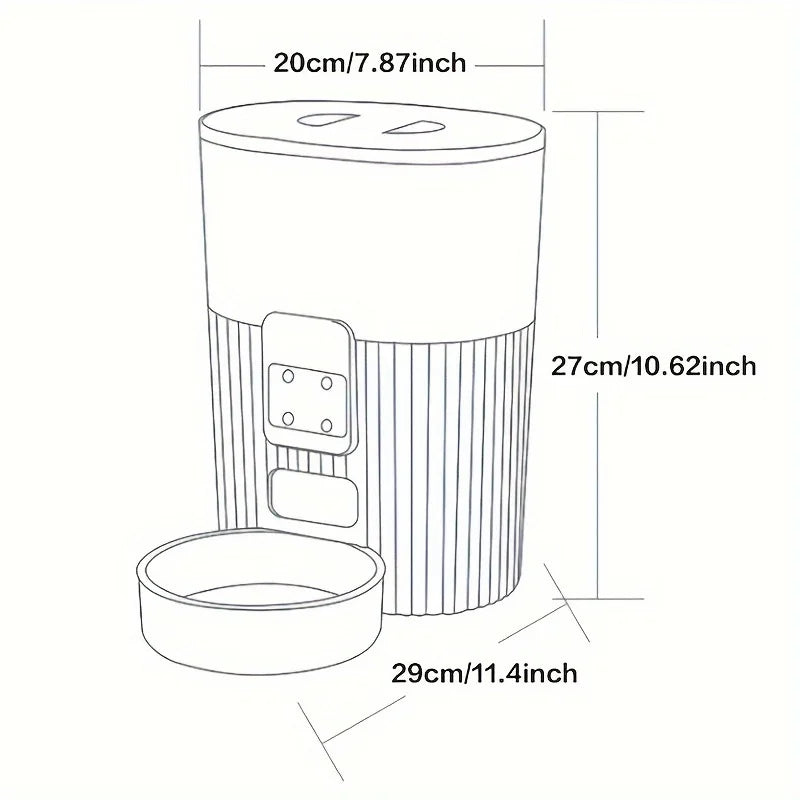 Smart WiFi Pet Food Dispenser Automatic Feeder