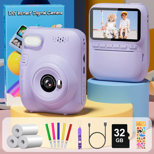 Kids Instant Print Digital Camera 1080P