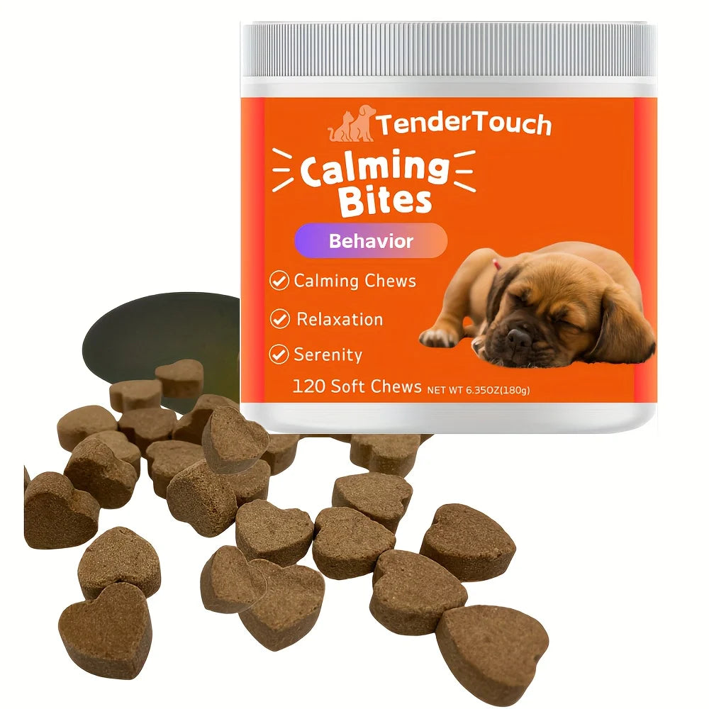 **TenderTouch Calming Chews for Dogs 120 Count Natural Anxiety Relief**