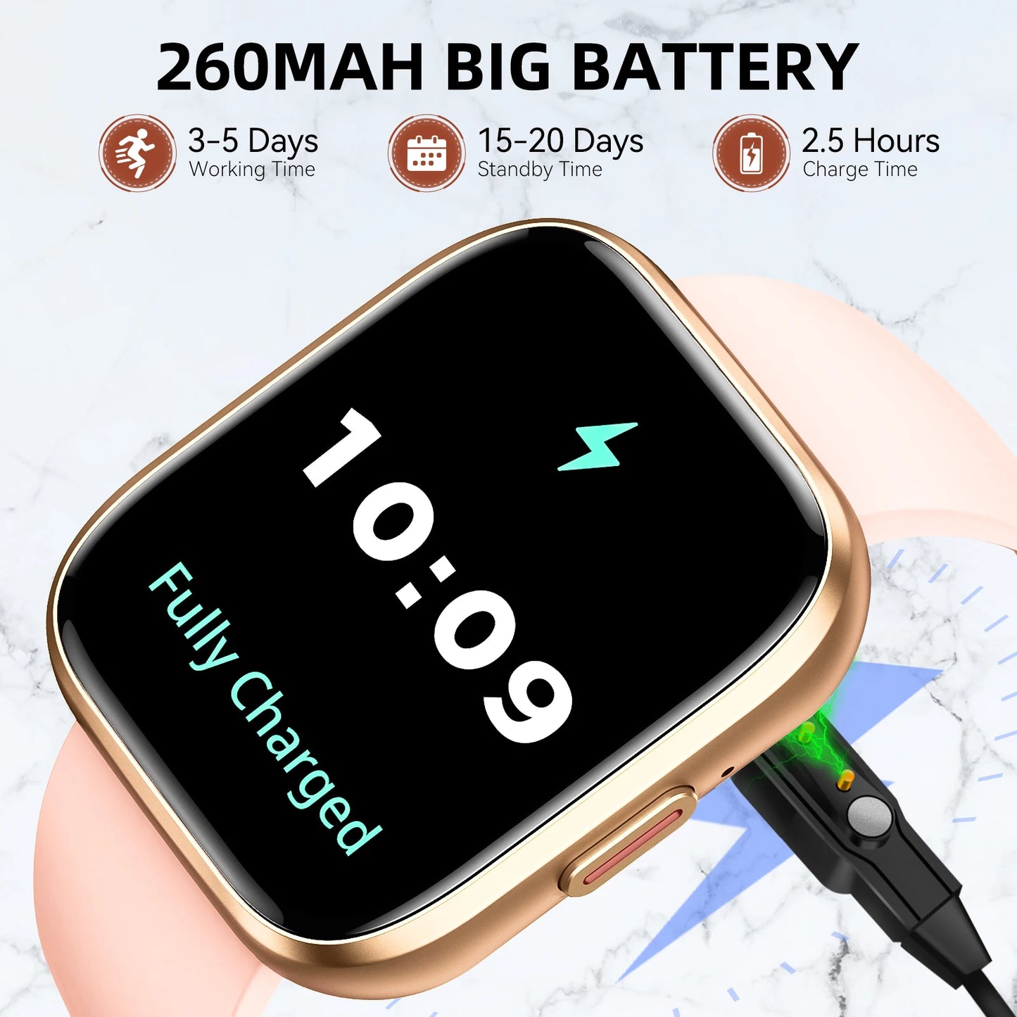 Outdoor Sports Smartwatch with Bluetooth Calling