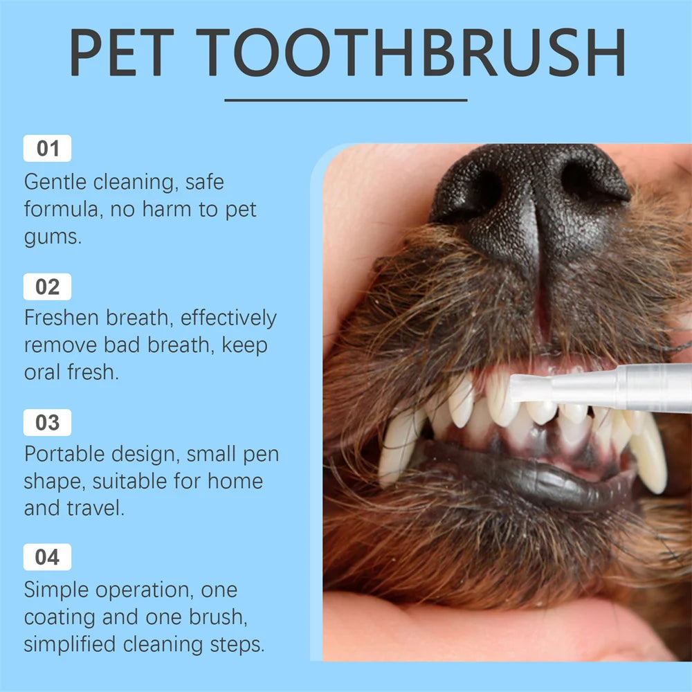 **Pet Dental Cleaning Pen for Dogs and Cats Tartar and Stain Remover**
