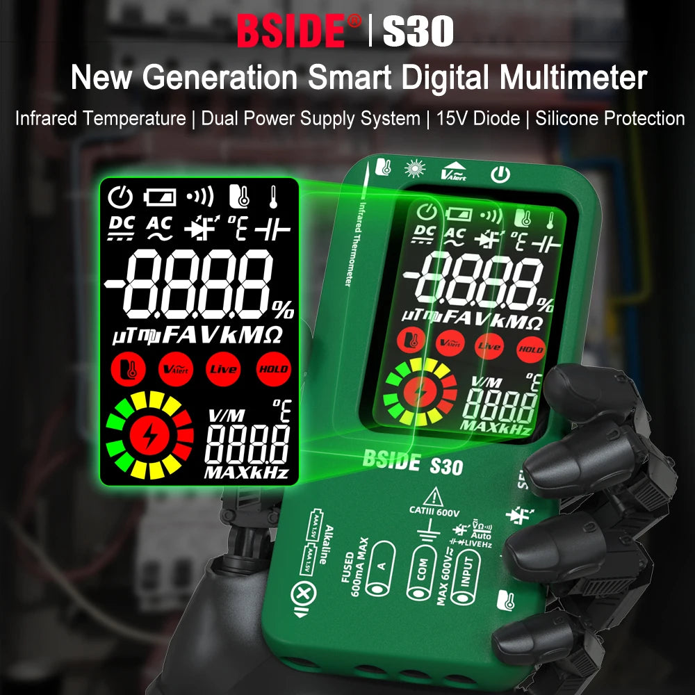Smart Digital Multimeter Rechargeable Voltage Current Tester