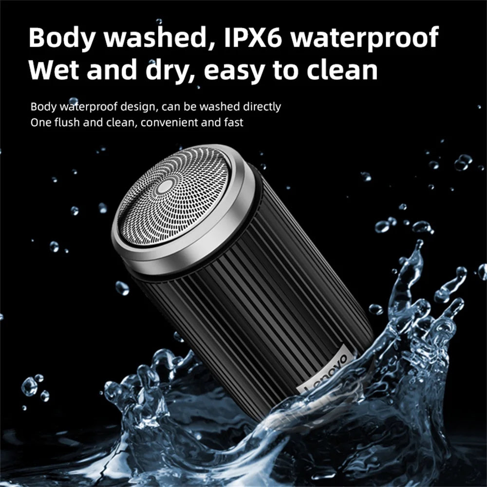 Waterproof Rechargeable Electric Shaver with Trimmers and Face Brush