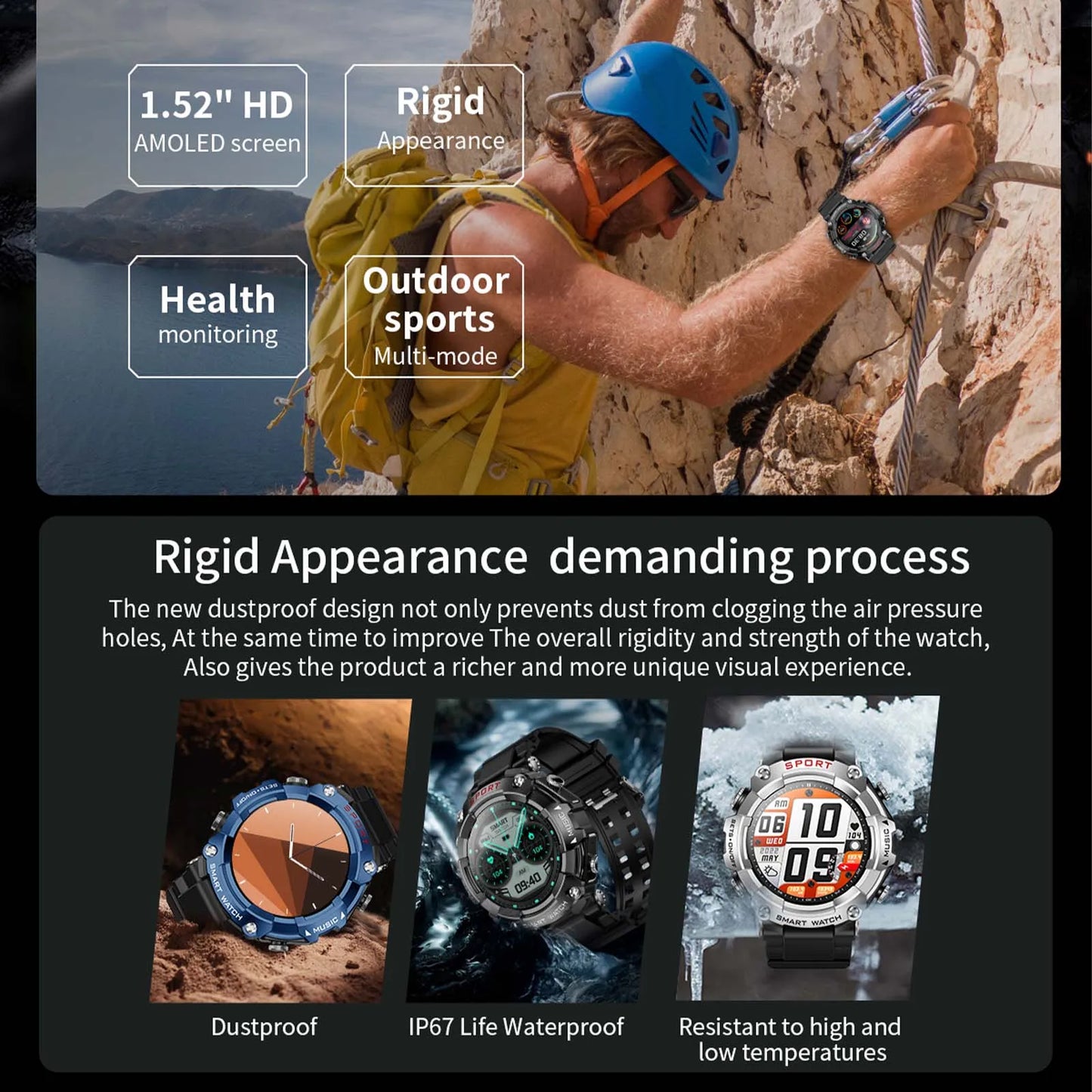 EIGIIS Smart Watch with AMOLED Display and Bluetooth Earbuds