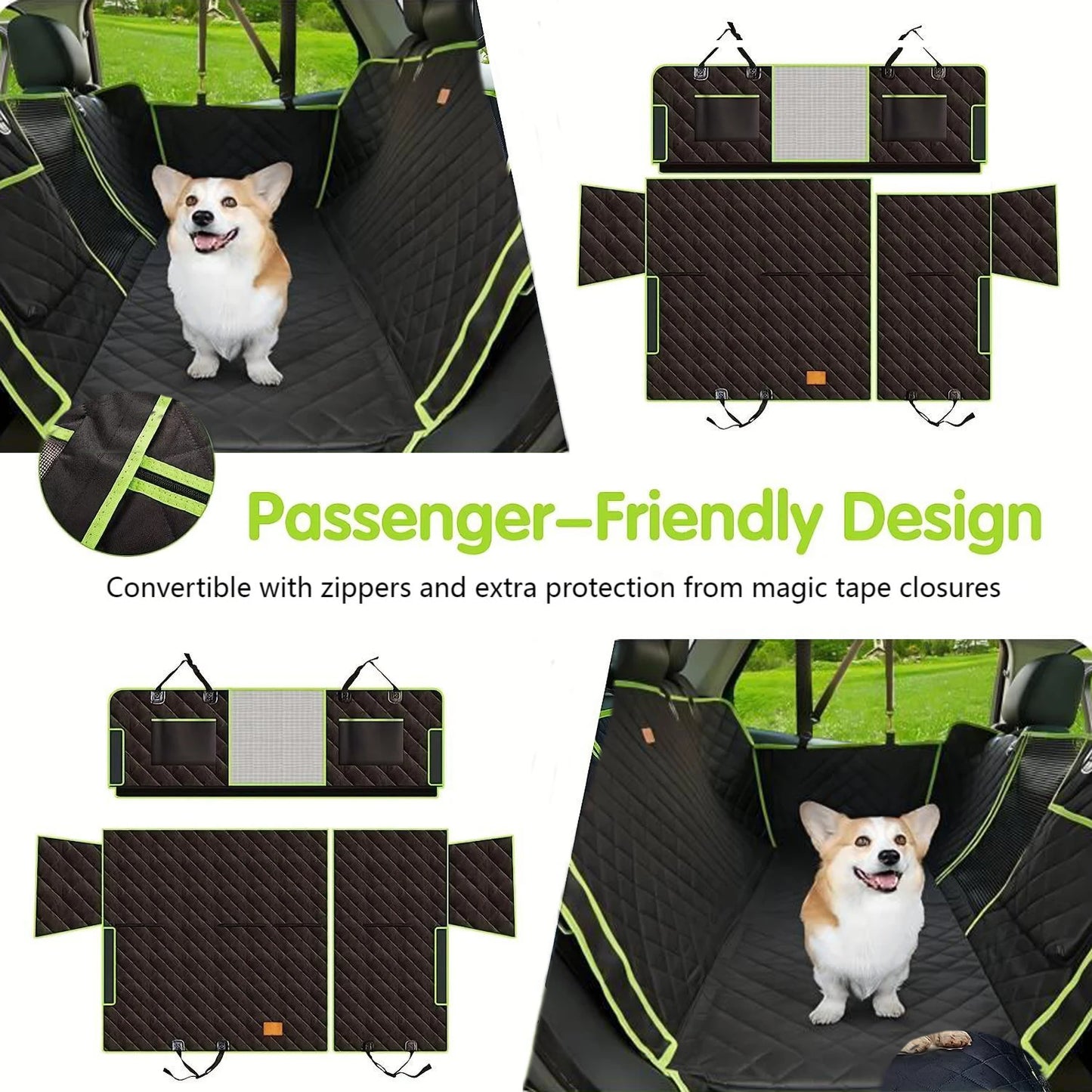 Pet Car Seat Cushion Waterproof Washable 6 in 1 Design