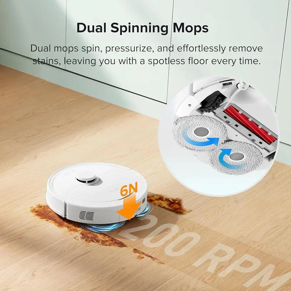 Robotic Vacuum and Mop with Auto Empty Dock