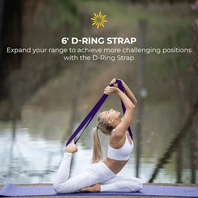 Restorative Yoga Kit with Bolster Blocks Strap and Blanket