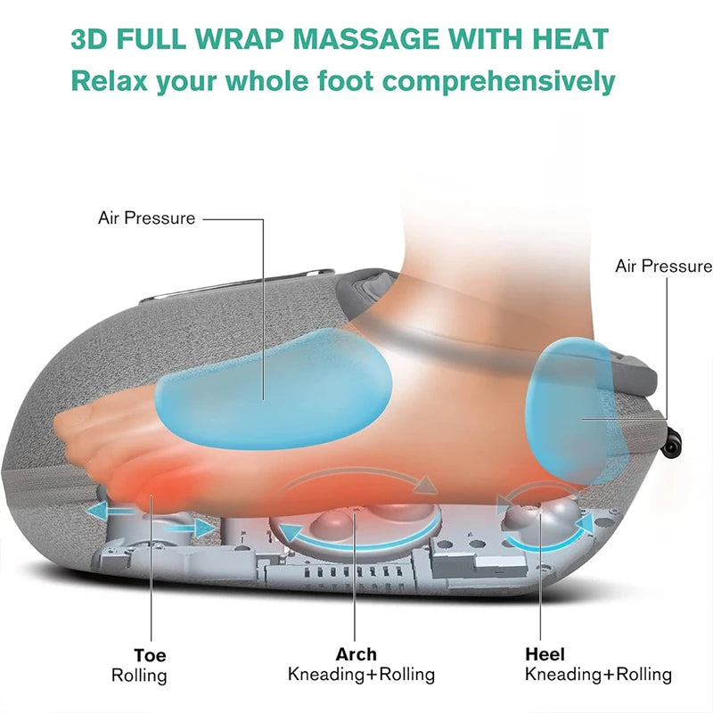 Foot Massager with Heat and Deep Kneading Therapy