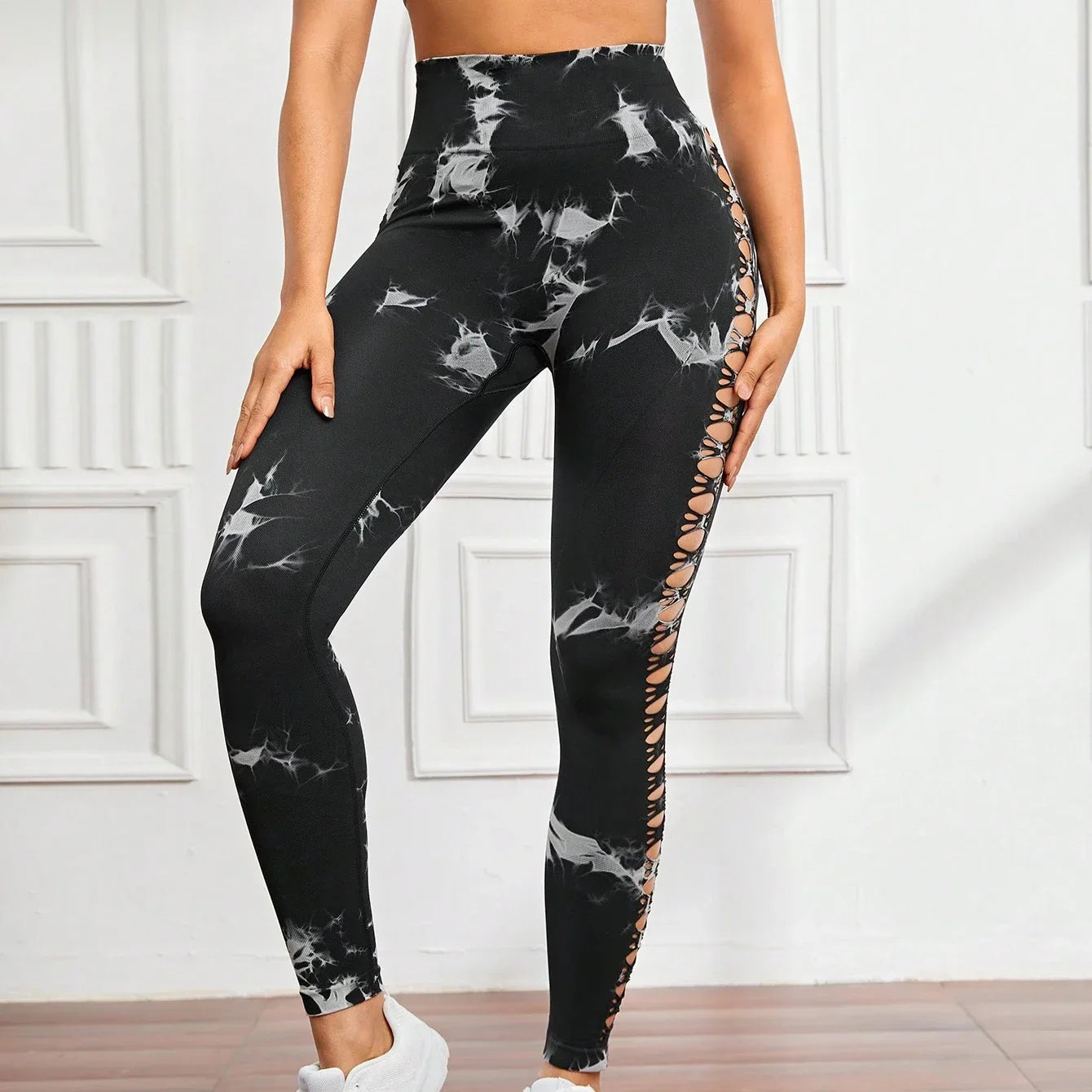 Seamless Yoga Leggings Tie Dye Push Up Design