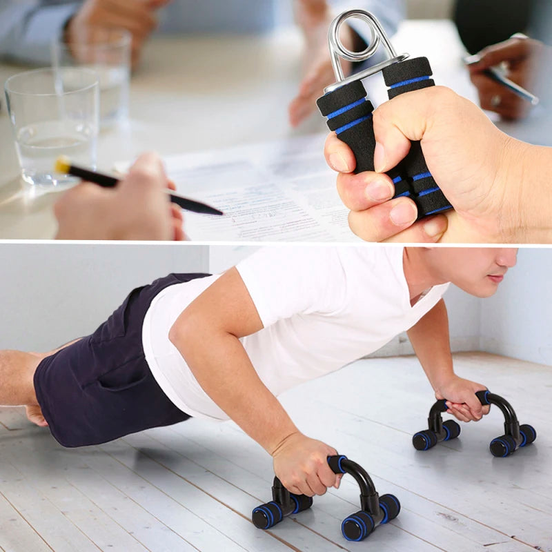 5 in 1 Ab Roller Workout Kit with Push Up Bars Jump Rope Hand Gripper and Knee Pad