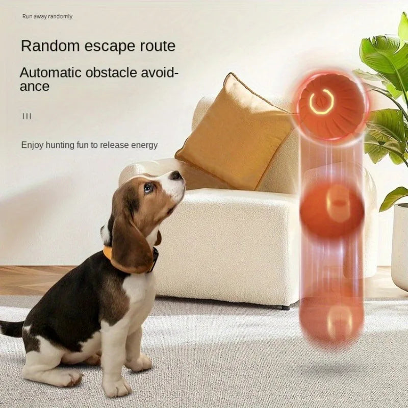 Rechargeable Jumping Ball Toy for Cats and Dogs
