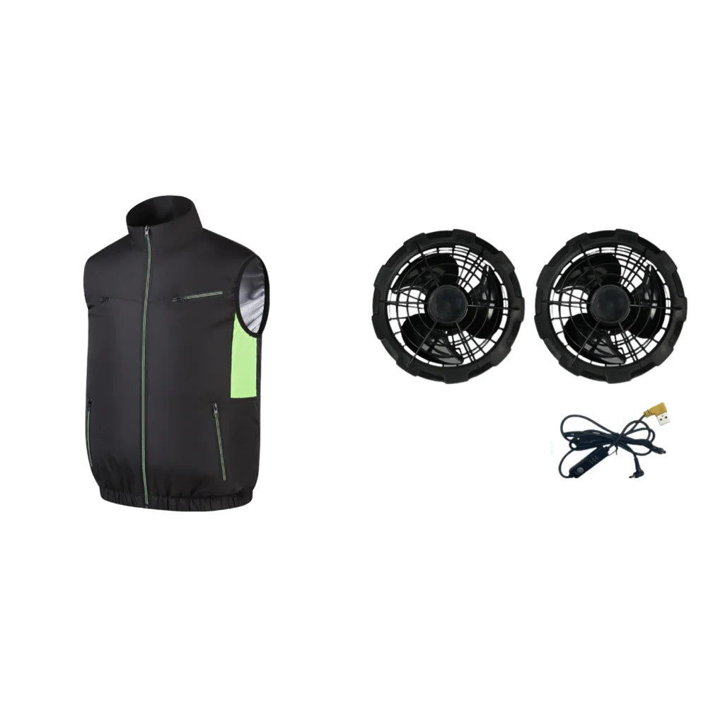 Wearable Cooling Fan Vest with 3 Speed Settings