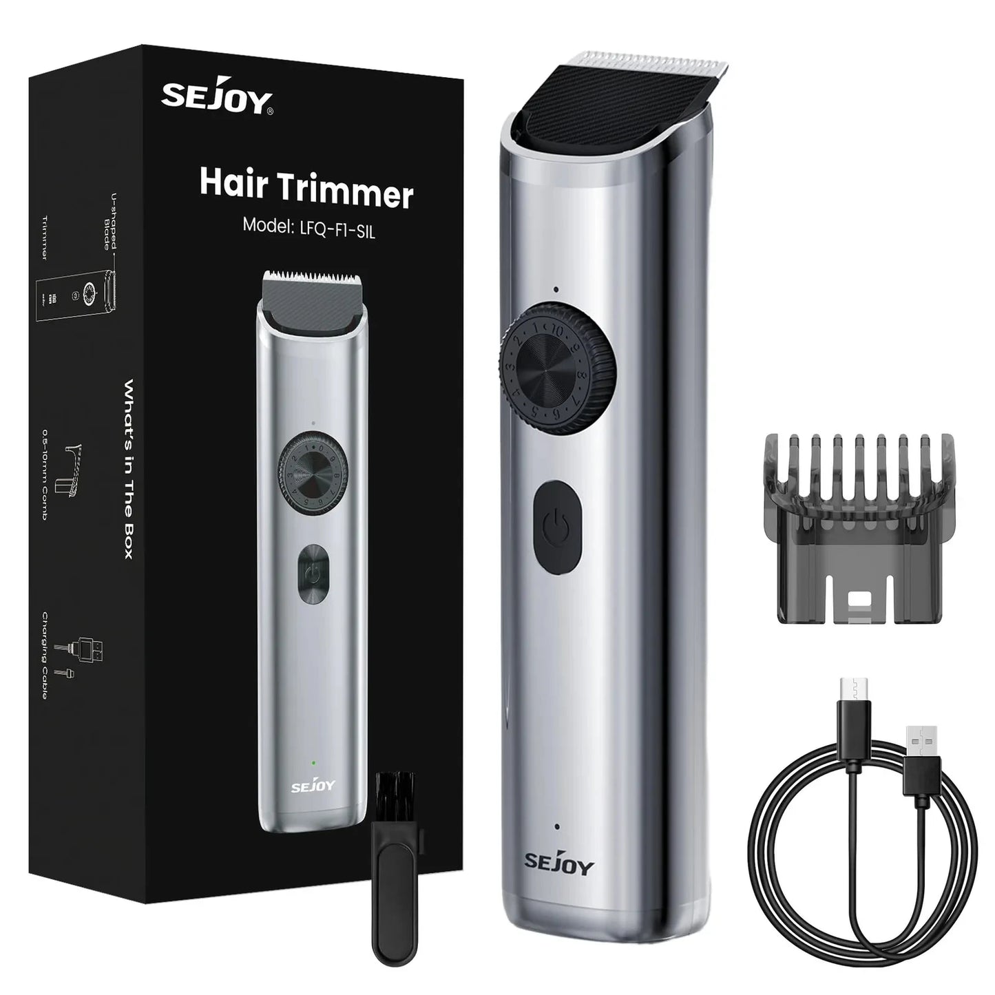 Professional Cordless Hair Clippers USB Rechargeable Trimmer