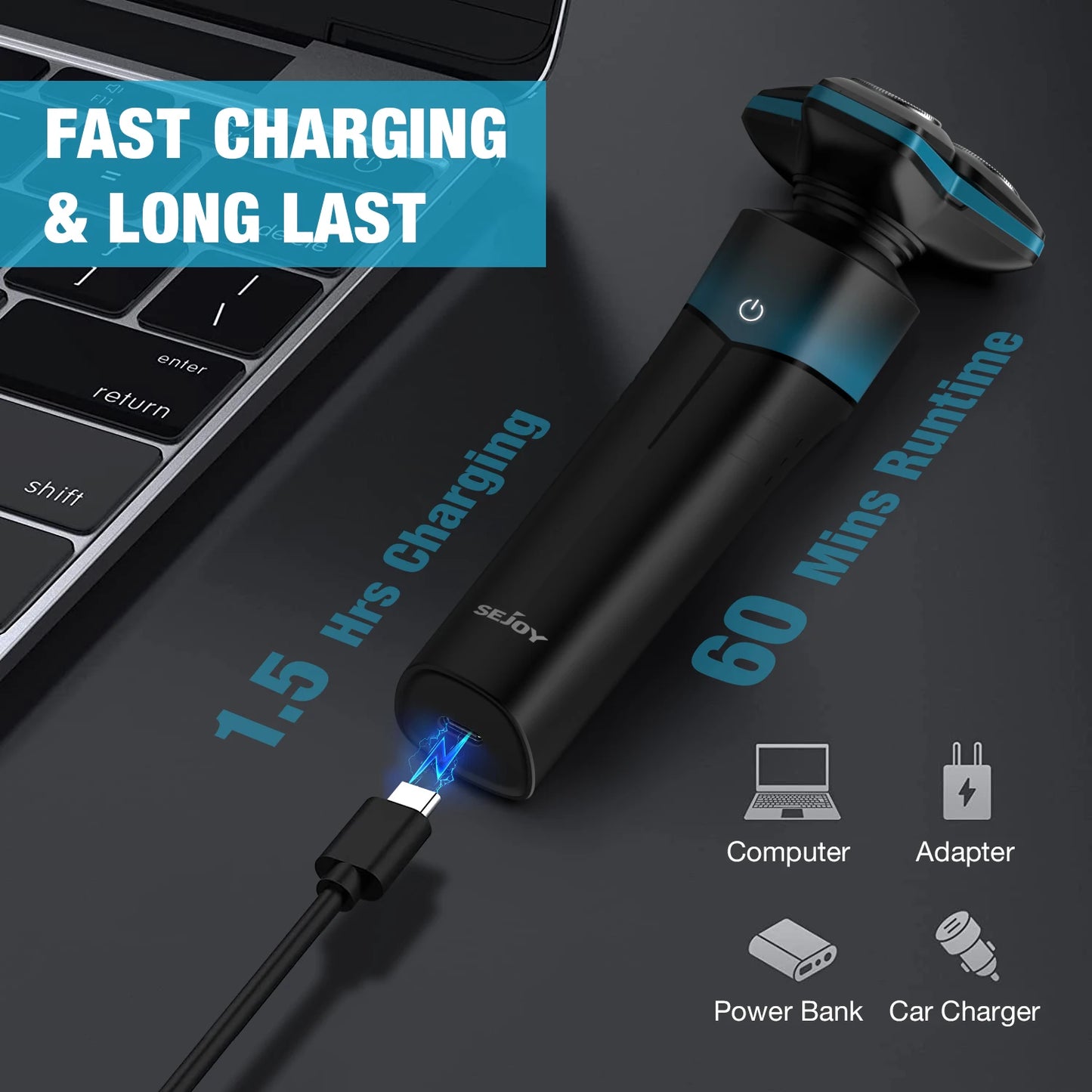 **Rechargeable Multifunction Electric Shaver and Grooming Kit**