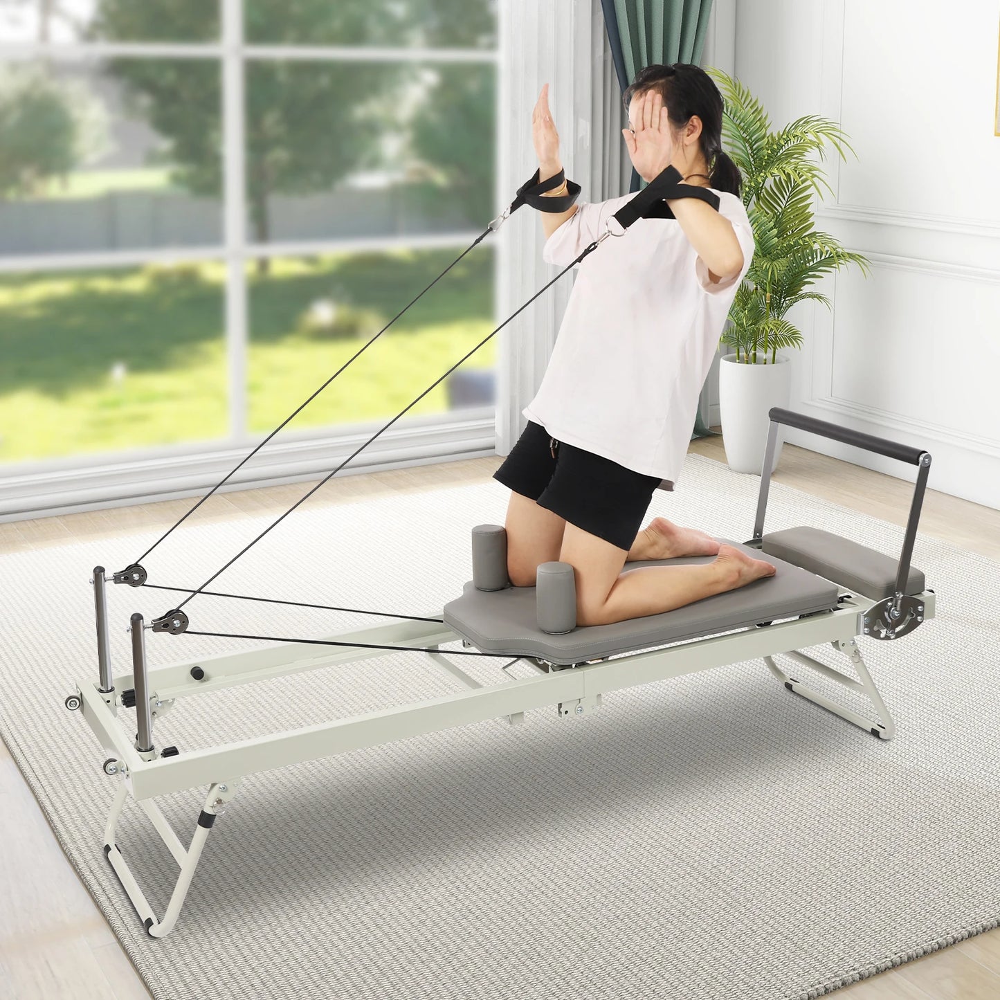 Foldable Pilates Reformer Yoga and Fitness Equipment