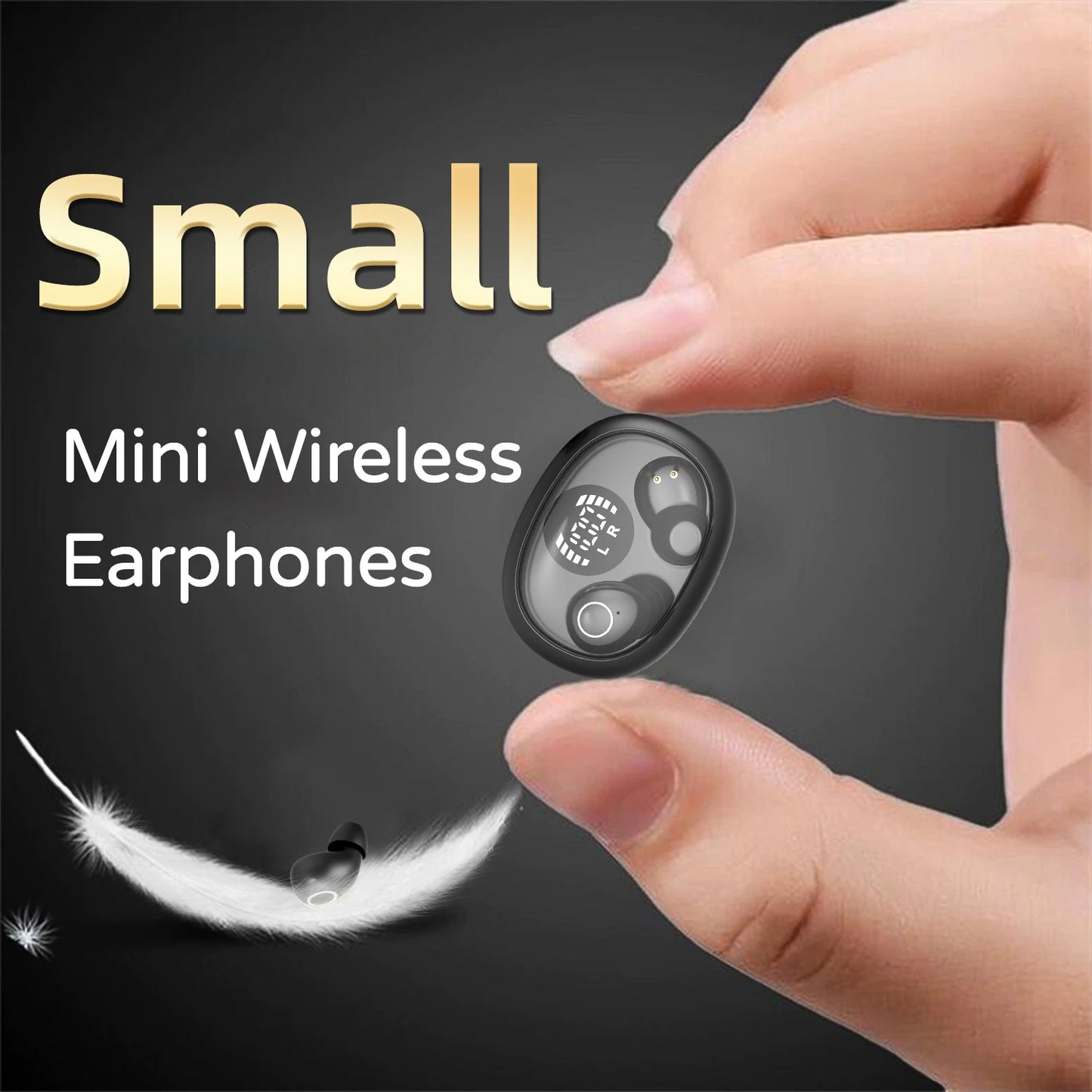 Invisible Wireless Sleep Earbuds Tiny Bluetooth Headset with Mic