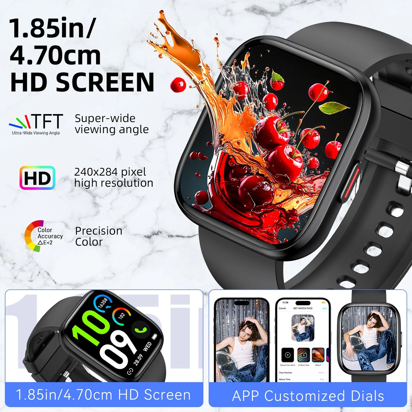 Outdoor Sports Smartwatch with Bluetooth Calling