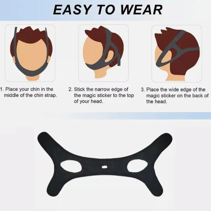 Face Slimming Chin Strap with Anti Snore Support