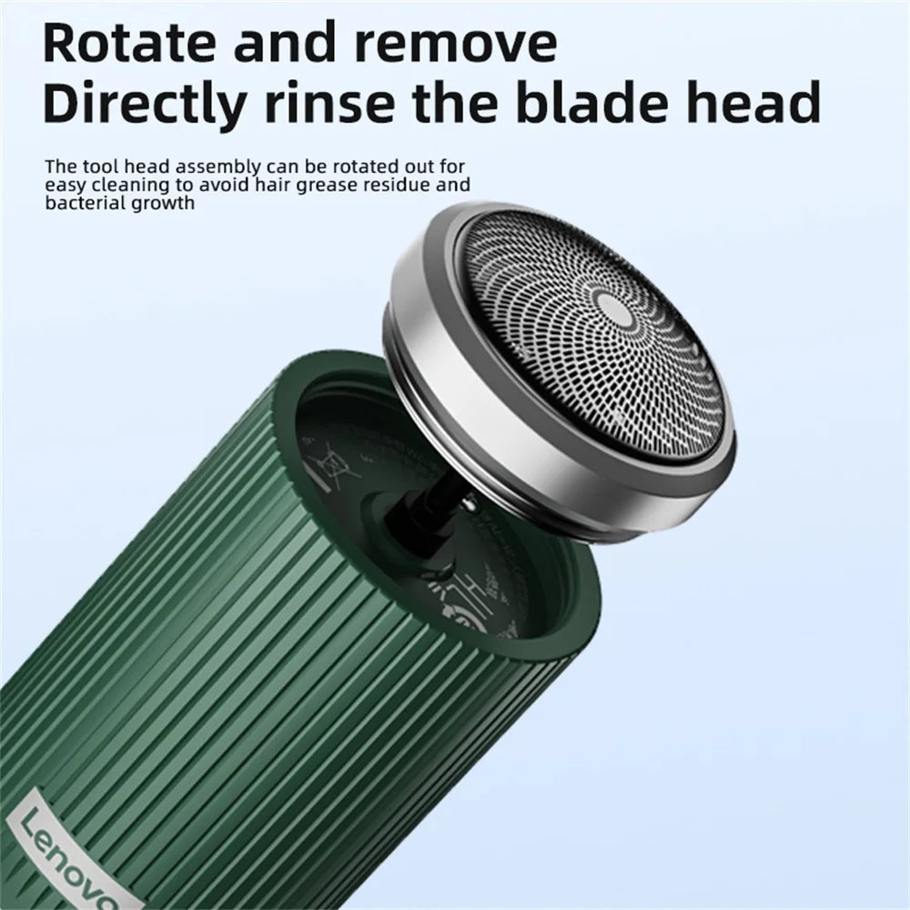 Waterproof Rechargeable Electric Shaver with Trimmers and Face Brush