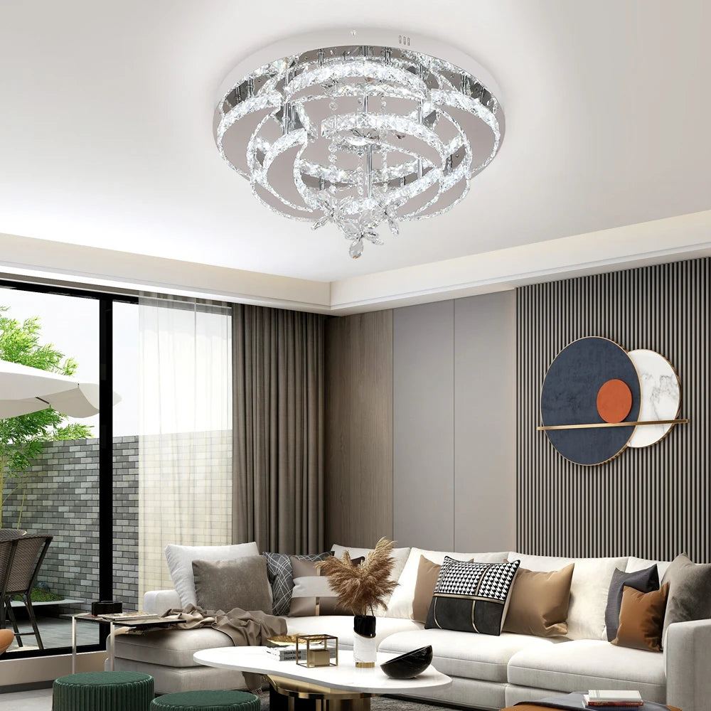 Modern K9 Crystal LED Chandelier Ceiling Light