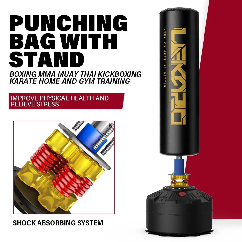 Freestanding Punching Bag for Muay Thai, Kickboxing, and Boxing Training