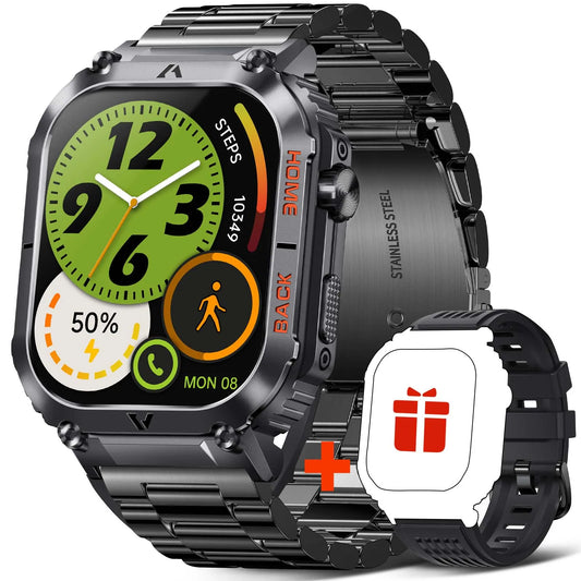 Military Smart Watch Waterproof Heart Rate Blood Pressure Tracker