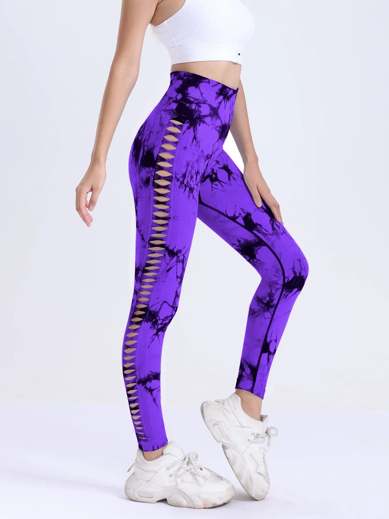 Seamless Yoga Leggings Tie Dye Push Up Design