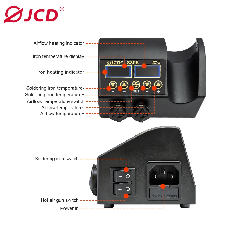 Digital LCD Soldering Rework Station Kit