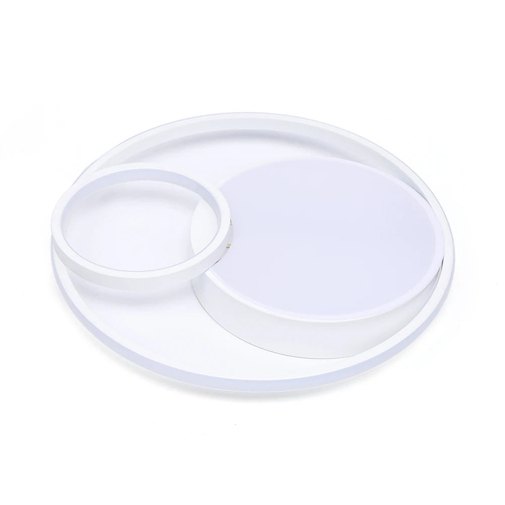 Modern 48cm LED Ceiling Light with Acrylic Lampshade & 3-Color Dimming