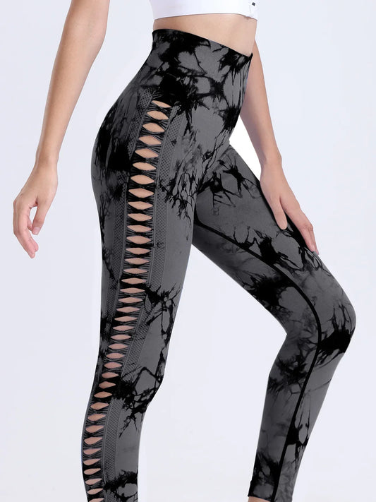 Seamless Yoga Leggings Tie Dye Push Up Design
