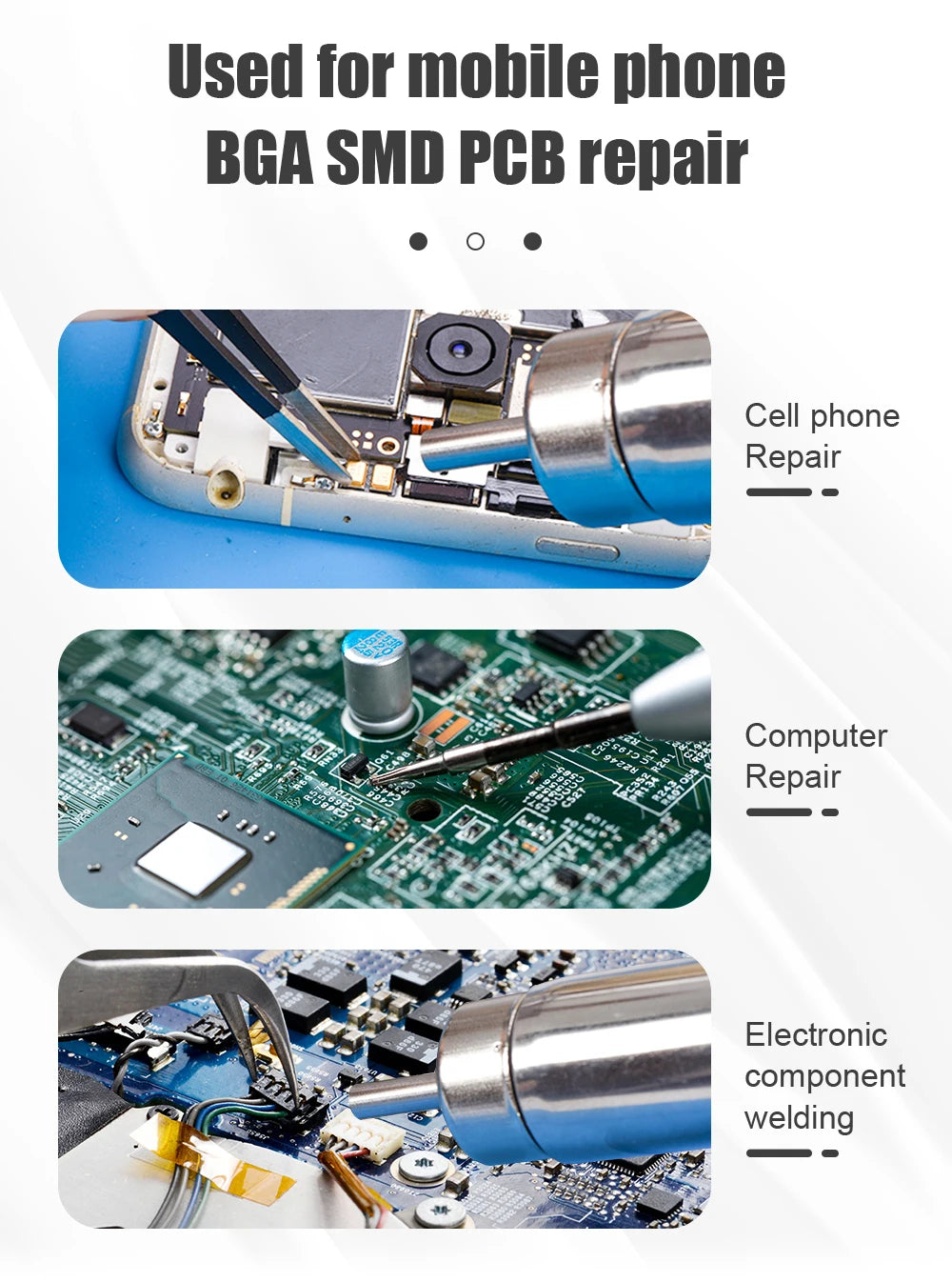 Digital LCD Soldering Rework Station Kit