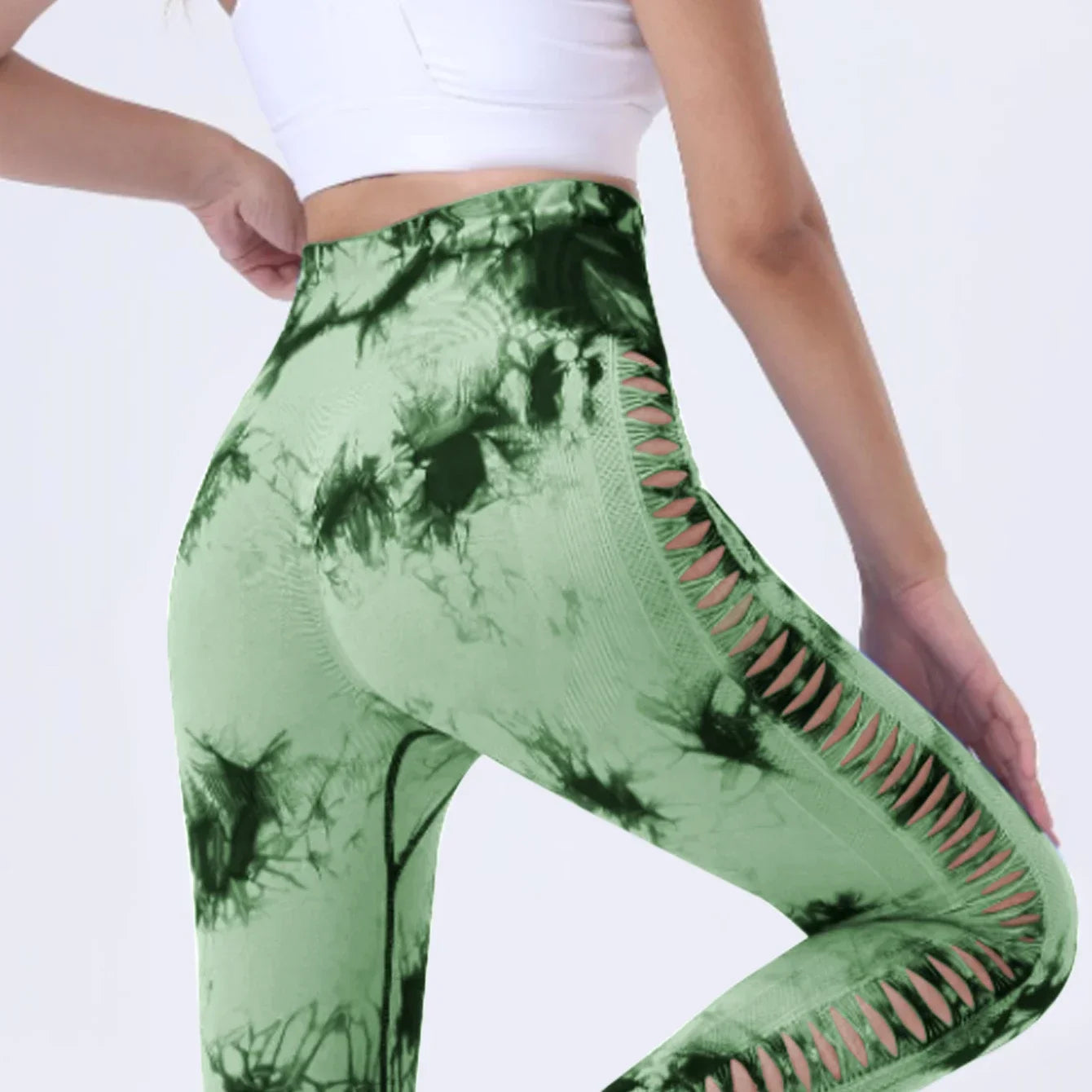 Seamless Yoga Leggings Tie Dye Push Up Design