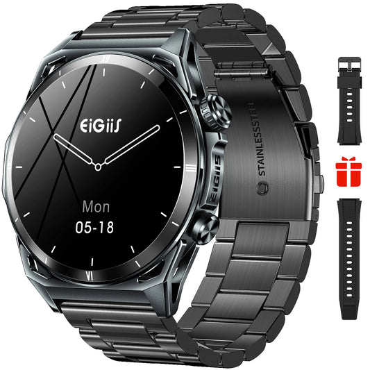 Smart Watch 1.43 Inch AMOLED Display Bluetooth Call Health Tracker IP68 Waterproof