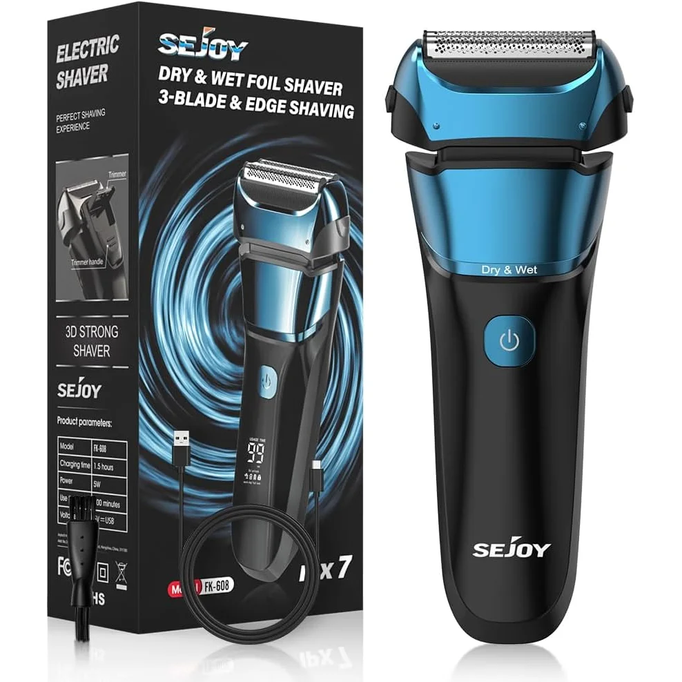 Rechargeable Waterproof Foil Shaver for Men