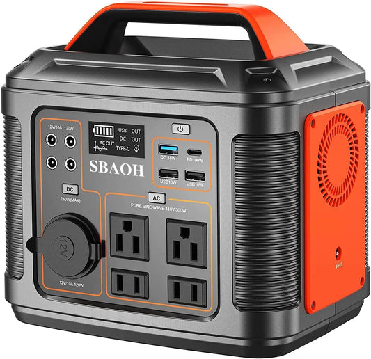 Portable Power Station 300W Solar Generator