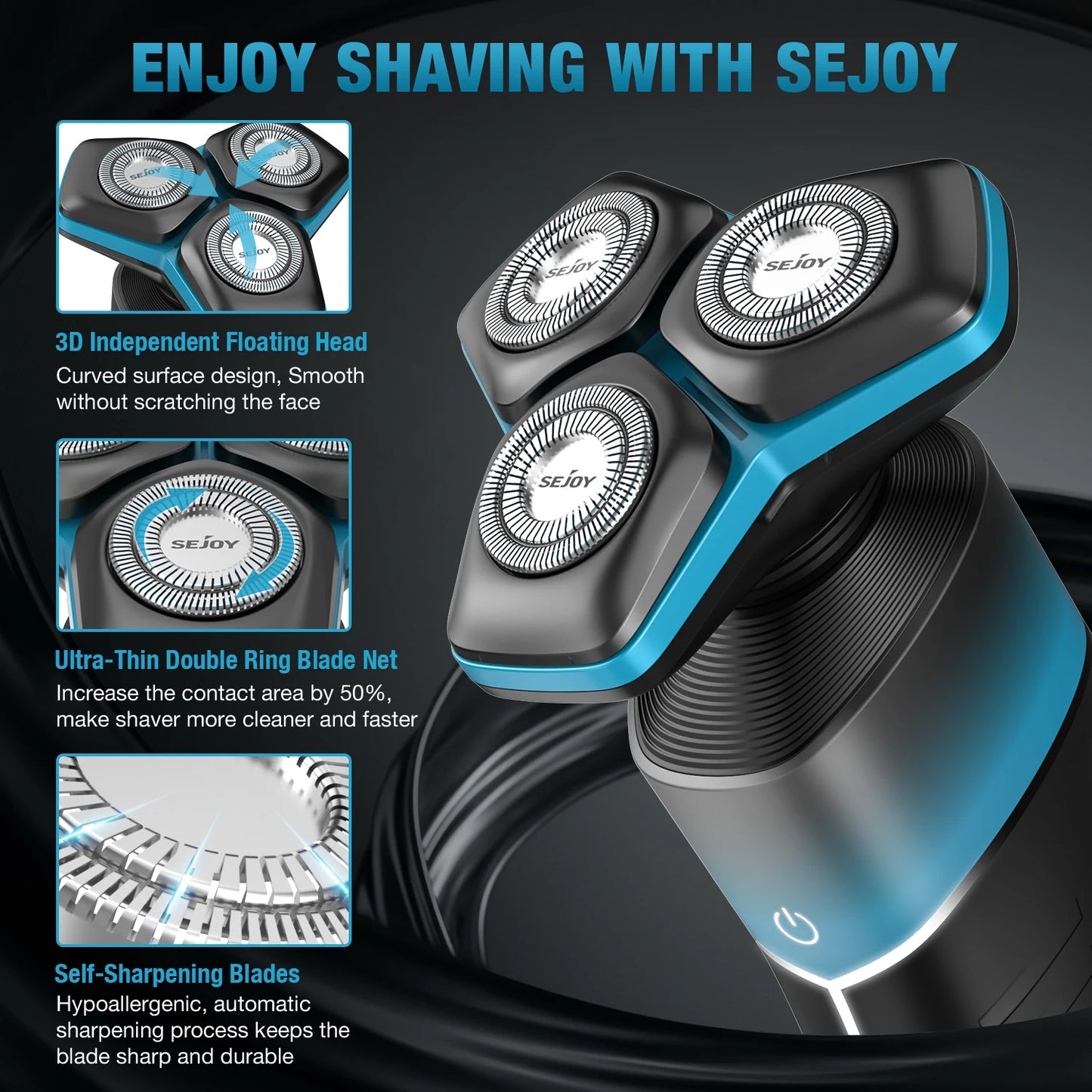 **Rechargeable Multifunction Electric Shaver and Grooming Kit**