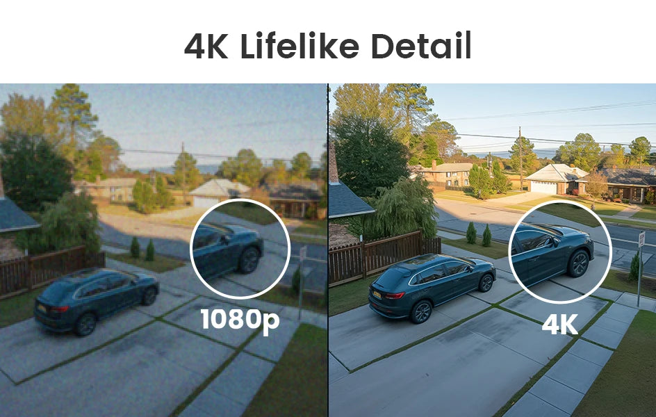 4K WiFi 6 Security Camera System with 8CH NVR and Pan Tilt Cameras