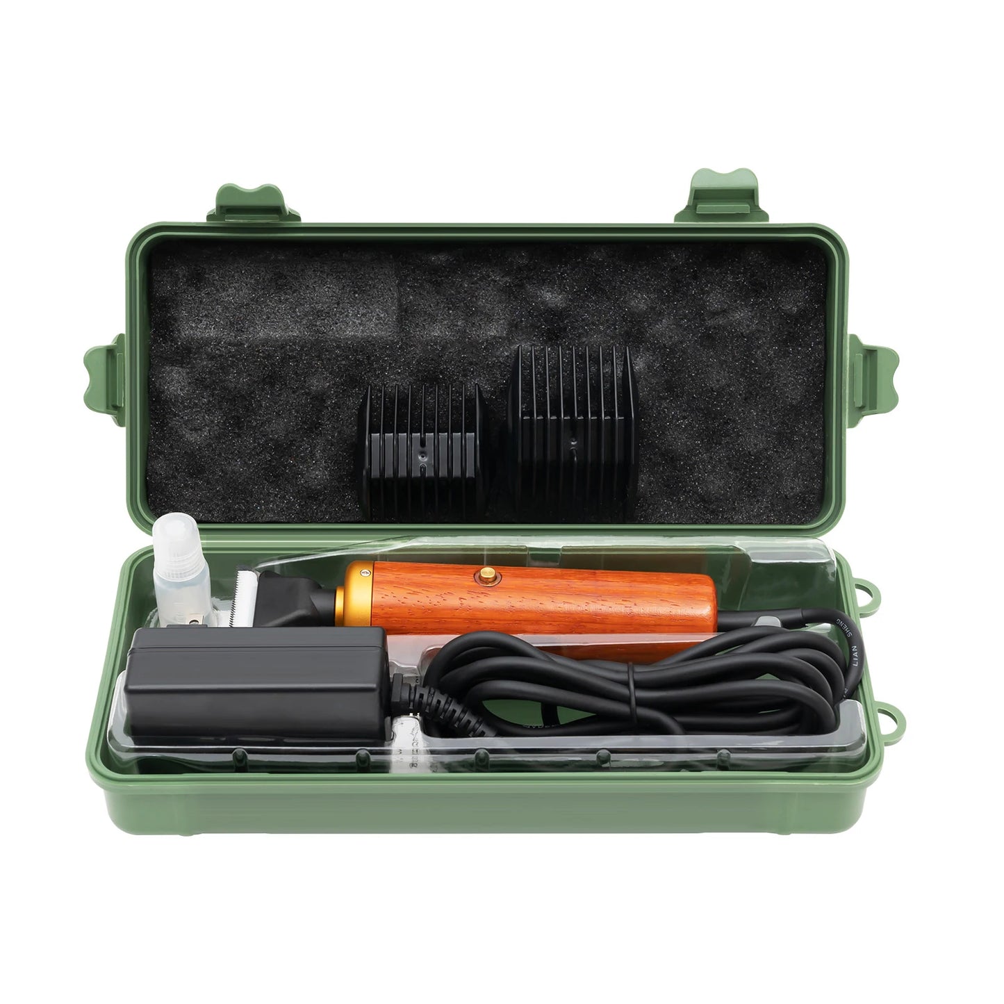 **55W Electric Animal Clipper with Wooden Handle for Dogs Sheep Goats and Small Farm Animals**