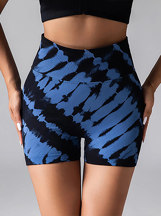 **Seamless High Waisted V Back Biker Shorts**
