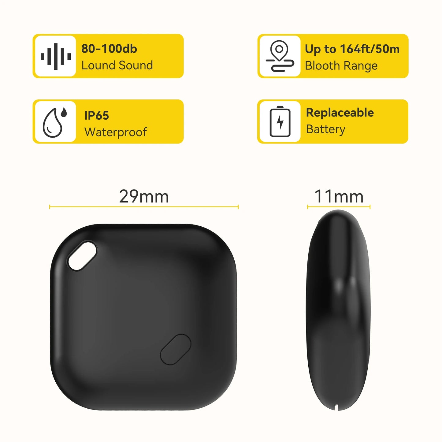**MFI Certified Bluetooth Tracker for Apple Find My App**