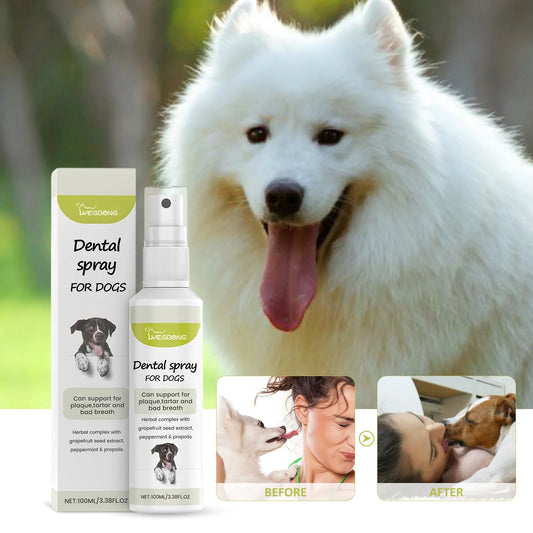**Mint Fresh Breath Oral Spray for Dogs and Cats Odor Removal and Dental Care**
