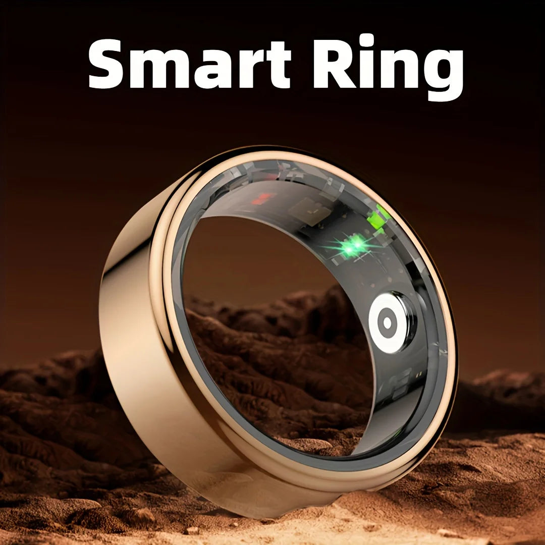 Smart Fitness Ring Step Tracker Sports Mode Stainless Steel Design