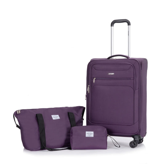 Lightweight Softside Luggage Set with Spinner Wheels