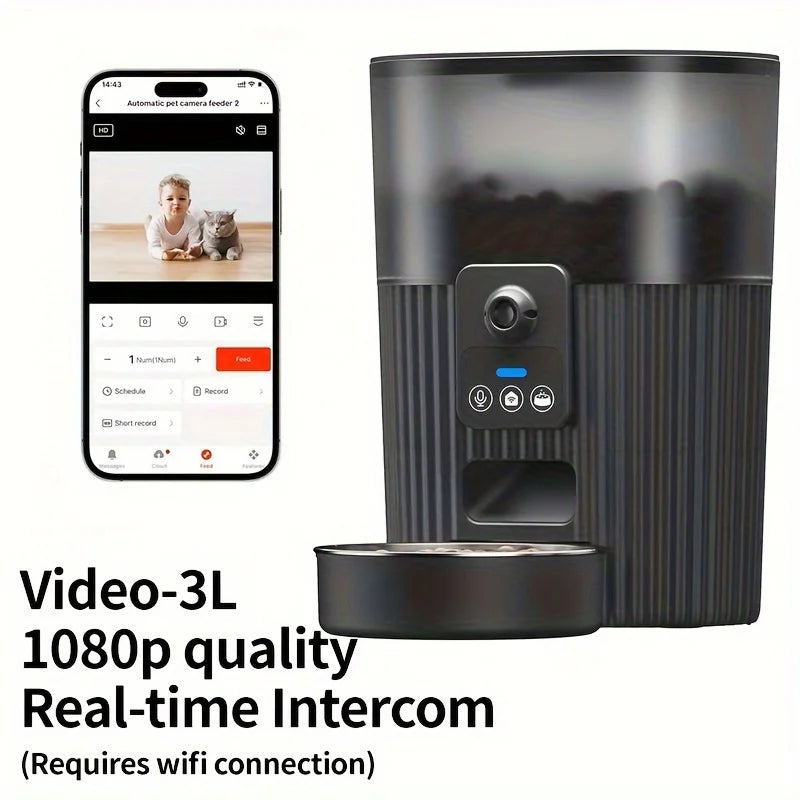 Smart WiFi Pet Food Dispenser Automatic Feeder