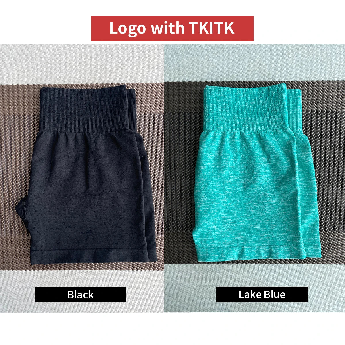 2 Piece Seamless Spandex Workout Shorts for Women