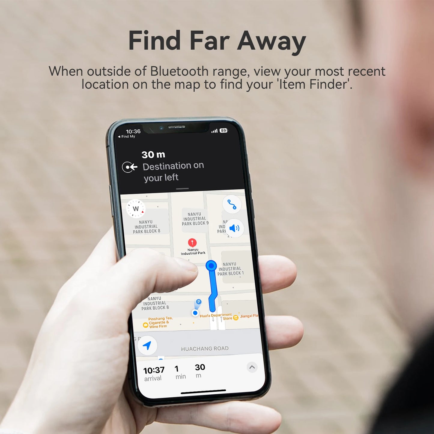 **MFI Certified Bluetooth Tracker for Apple Find My App**