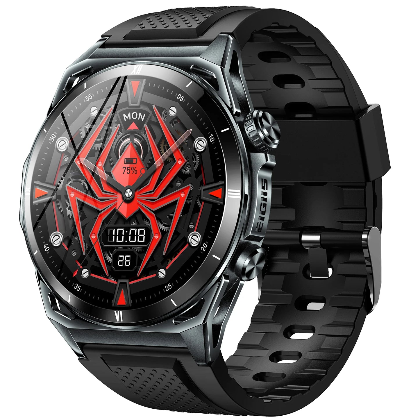 Smart Watch 1.43 Inch AMOLED Display Bluetooth Call Health Tracker IP68 Waterproof