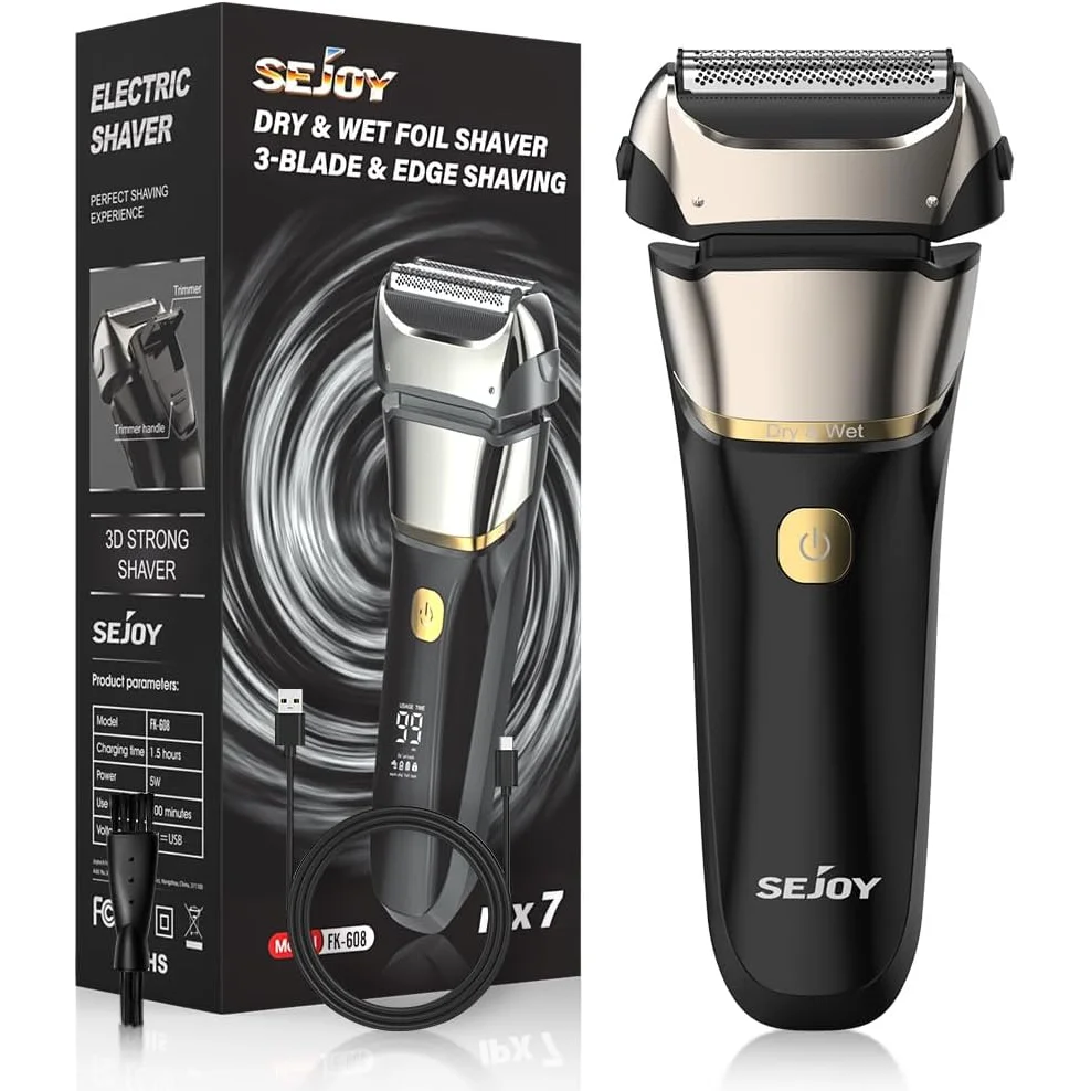 Rechargeable Waterproof Foil Shaver for Men
